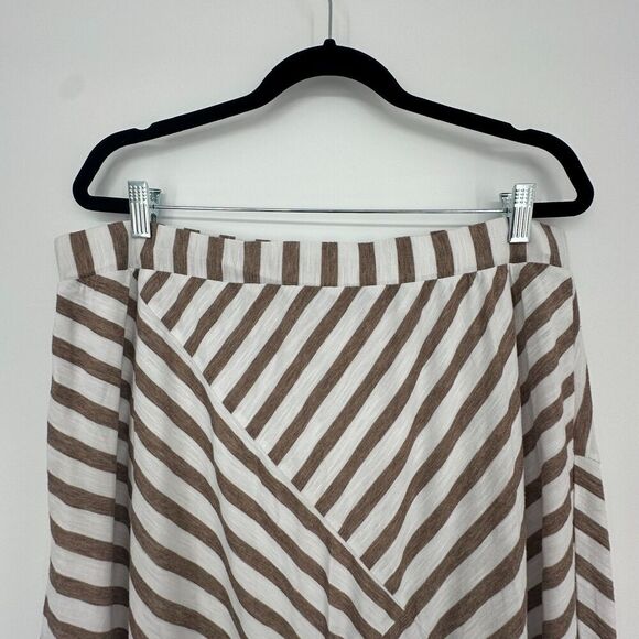 Cato Woman Maxi Skirt Womens 18/20W Coastal Beach Nautical Classic Elastic Waist - Picture 2 of 9